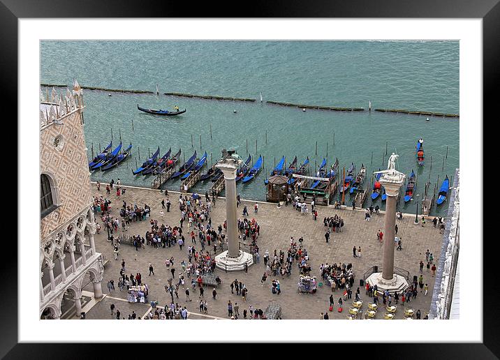 Gondolas on Canale di San Marco Framed Mounted Print by Tony Murtagh