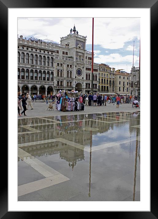 Acqua Alta St Marks Square Framed Mounted Print by Tony Murtagh