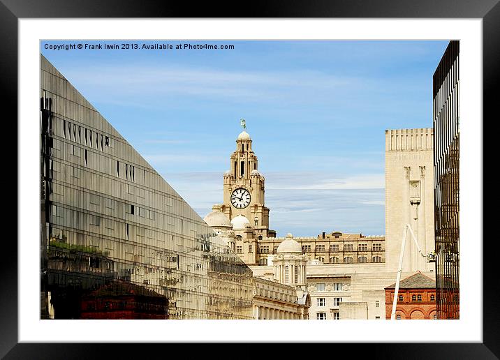 Liverpools changing achitecture Framed Mounted Print by Frank Irwin