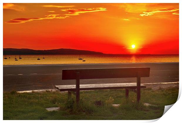 West Kirby sunset Print by lol whittingham