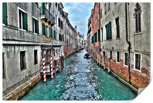 Venetian Canals Italy Print by Steve Hughes