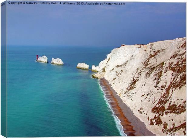 The Needles - Isle of Wight Canvas Print by Colin Williams Photography