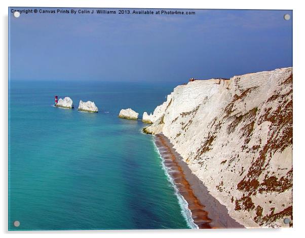 The Needles - Isle of Wight Acrylic by Colin Williams Photography