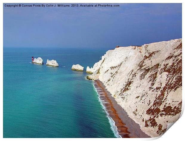The Needles - Isle of Wight Print by Colin Williams Photography