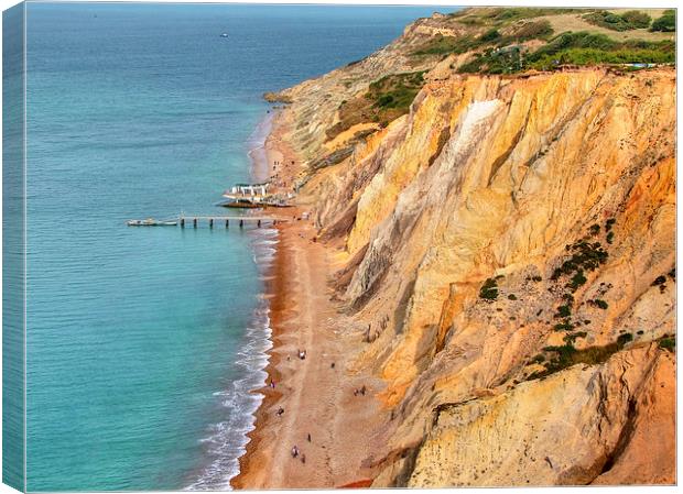 Alum Bay Isle of wight Canvas Print by Colin Williams Photography