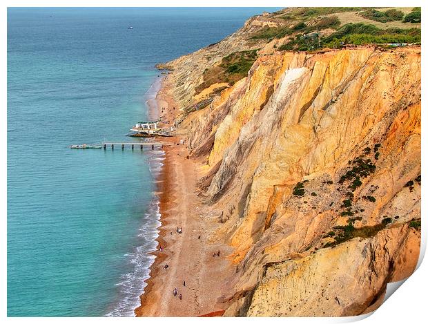 Alum Bay Isle of wight Print by Colin Williams Photography