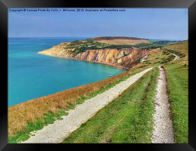 Alum Bay Isle of wight 3 Framed Print by Colin Williams Photography