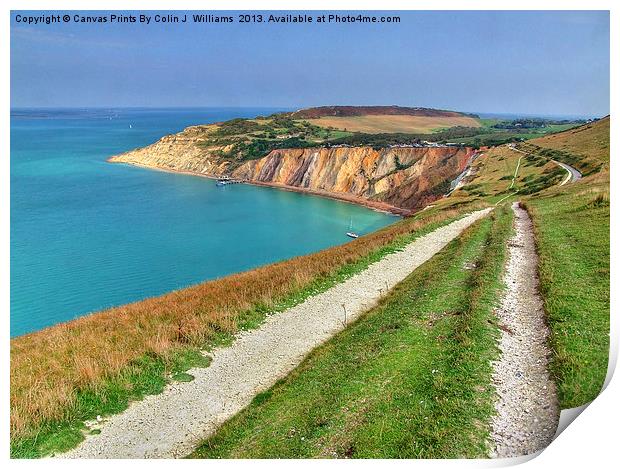 Alum Bay Isle of wight 3 Print by Colin Williams Photography