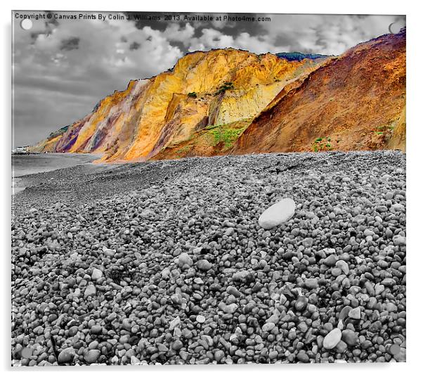 Alum Bay Isle of wight 4 Acrylic by Colin Williams Photography