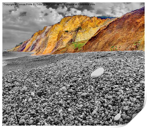 Alum Bay Isle of wight 4 Print by Colin Williams Photography