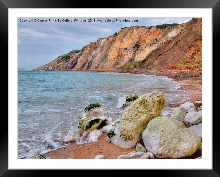 Alum Bay Isle of wight 5 Framed Mounted Print by Colin Williams Photography