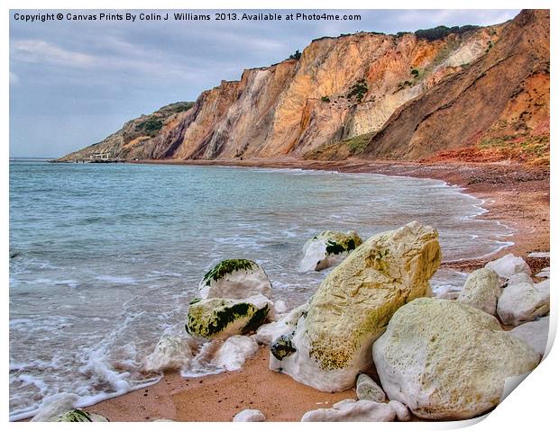 Alum Bay Isle of wight 5 Print by Colin Williams Photography