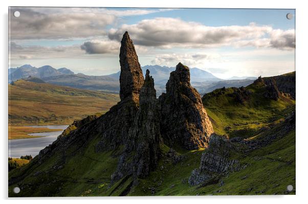 The Old Man of Storr Acrylic by Stuart Blance