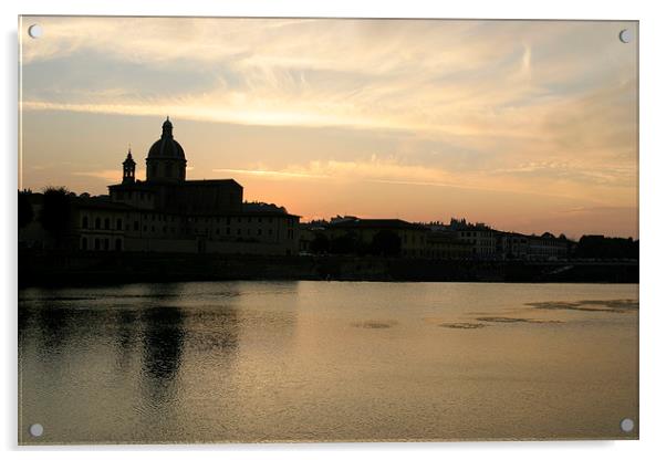 The Sky Over Florence Acrylic by Belinda Greb