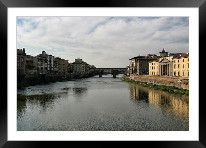 Ponte Vecchio No. 1 Framed Mounted Print by Belinda Greb