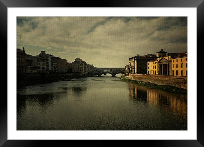 Ponte Vecchio No. 2 Framed Mounted Print by Belinda Greb
