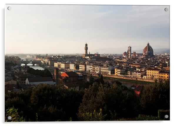 Florence form the Piazza Michalengelo Acrylic by Belinda Greb