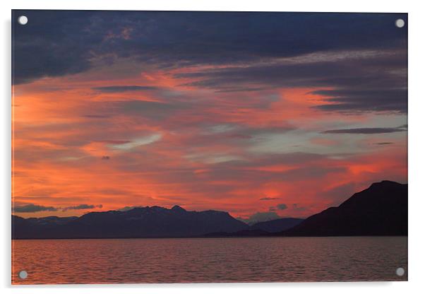 Sunset on the Beagle Channel Acrylic by Carole-Anne Fooks