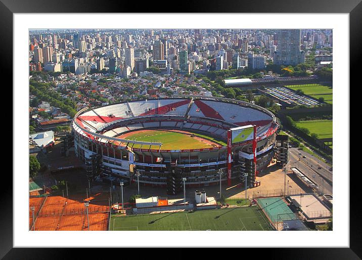 River Plate Stadium, Buenos Aires, Argentina Framed Mounted Print by Carole-Anne Fooks