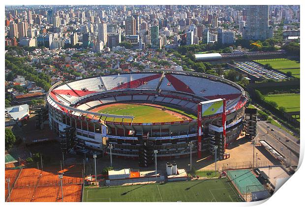 River Plate Stadium, Buenos Aires, Argentina Print by Carole-Anne Fooks