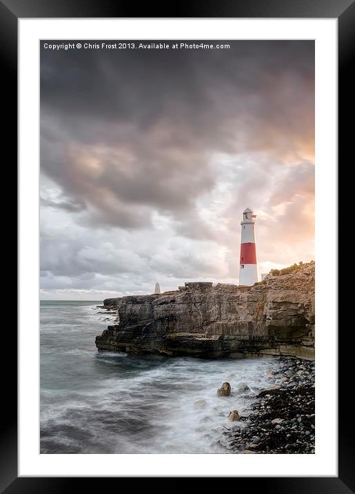 Sunkissed Portland Lighthouse Framed Mounted Print by Chris Frost