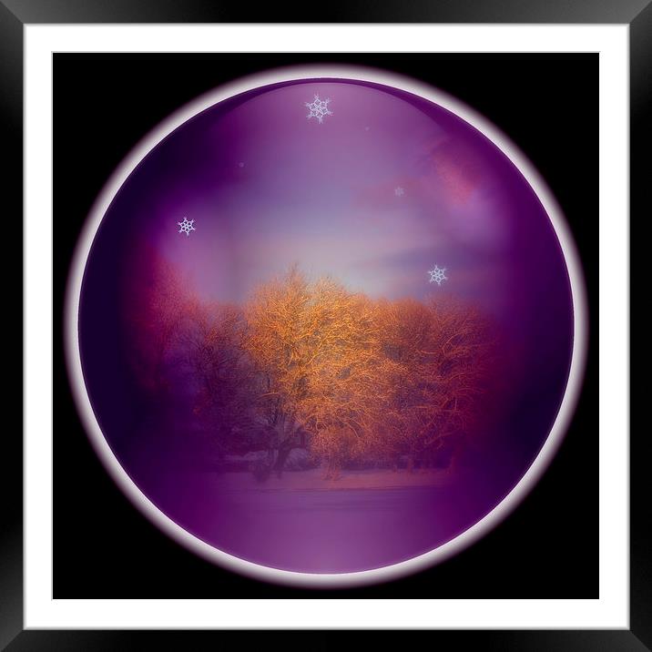 xmas bauble Framed Mounted Print by sue davies