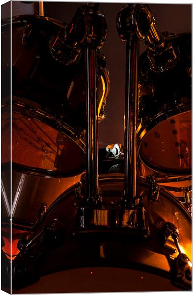 Drum Kit Canvas Print by James Combe