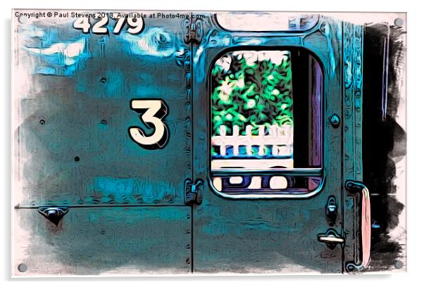 Train 4279 Acrylic by Paul Stevens