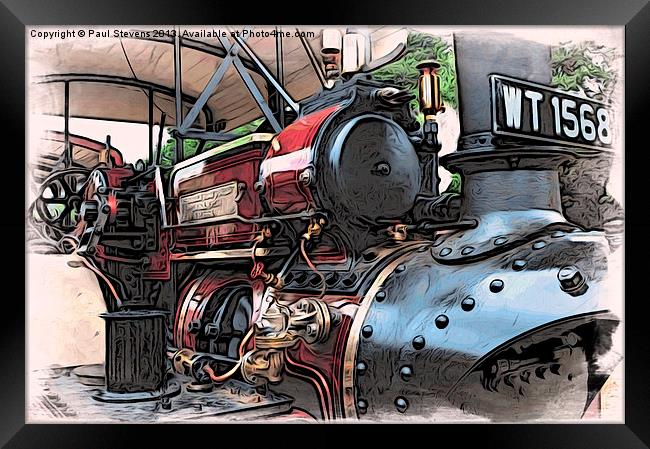 Traction Engine -02 Framed Print by Paul Stevens