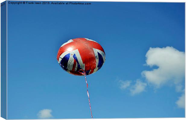 Jubilee balloon rising high Canvas Print by Frank Irwin