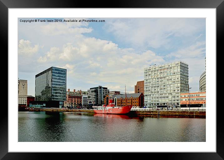 Canning Dock East & Planet Framed Mounted Print by Frank Irwin