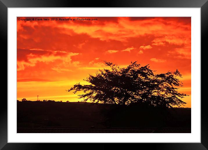 Welsh Sunset Framed Mounted Print by Frank Irwin