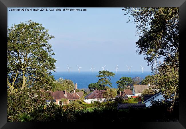 An unsightly wind farm spoiling the view. Framed Print by Frank Irwin