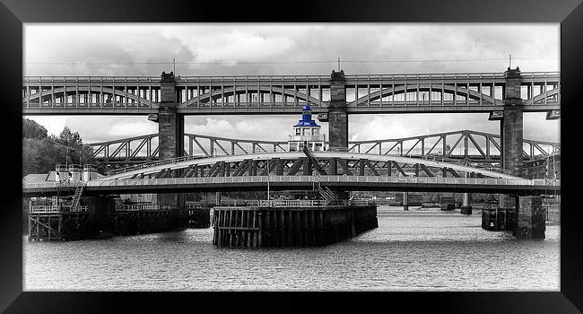 Swing Bridge Framed Print by David Pringle