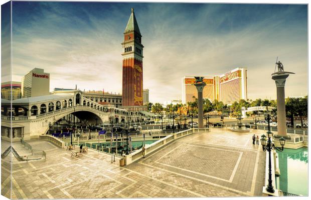 Mirage and the Venitian Canvas Print by Rob Hawkins