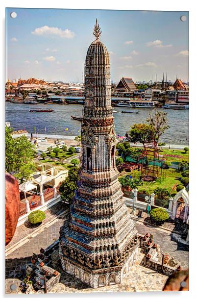 Wat Arun Acrylic by Perry Johnson