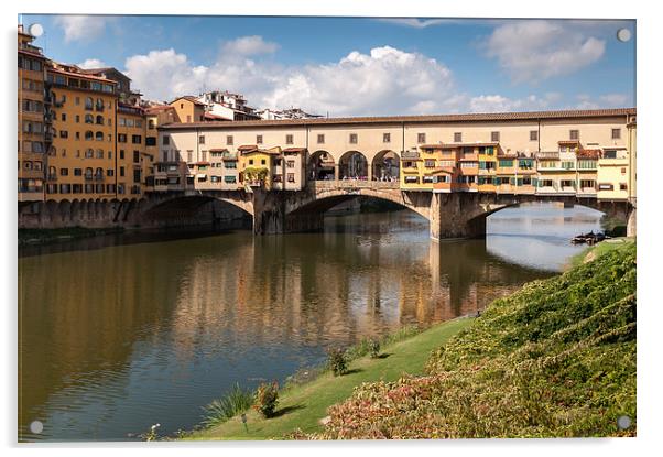 Ponte Vecchio Acrylic by Stephen Mole