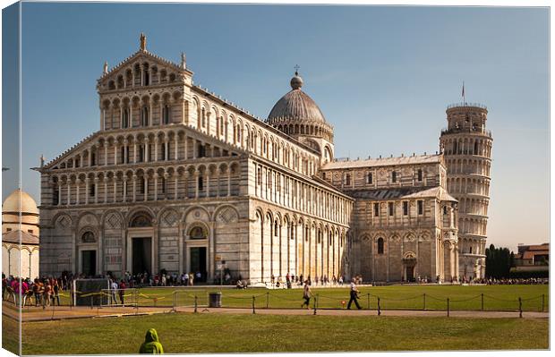 Duomo di Pisa and Torre Pendente Canvas Print by Stephen Mole