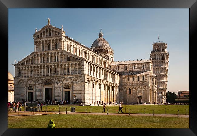 Duomo di Pisa and Torre Pendente Framed Print by Stephen Mole