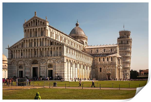 Duomo di Pisa and Torre Pendente Print by Stephen Mole