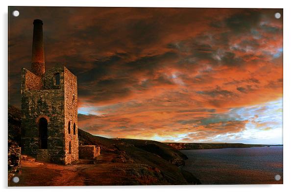 Towanroath Sunset Acrylic by Nigel Hatton