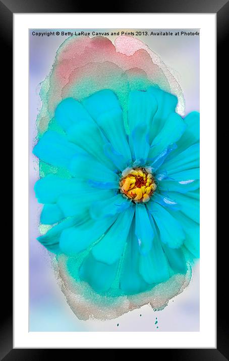 Floral Abstract Framed Mounted Print by Betty LaRue