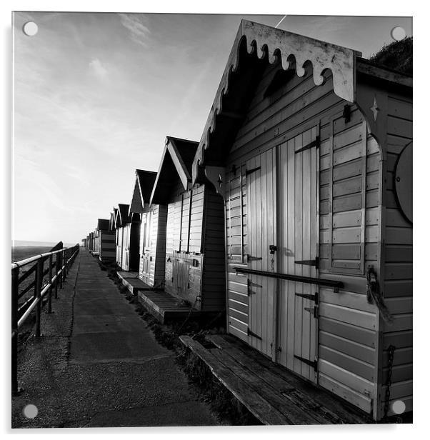 Cromer Beach Huts Acrylic by Gail Sparks