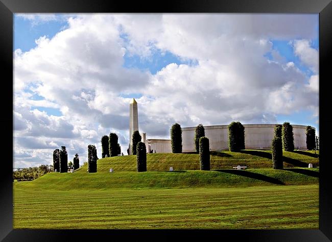 National Memorial Arboretum at golden hour Framed Print by leonard alexander