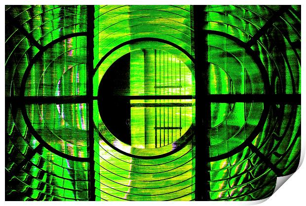 Green Glass Print by Scott Anderson