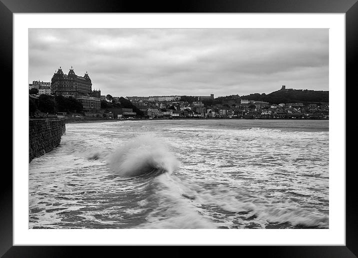 Scarborough Waves Framed Mounted Print by Ian Middleton