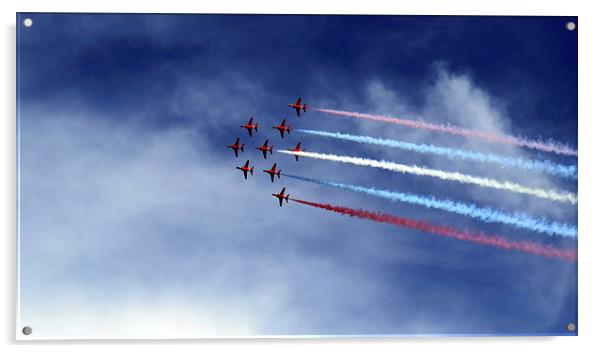 Red Arrows Acrylic by Scott Anderson