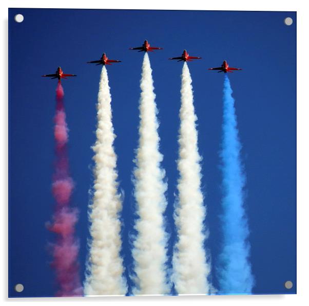 Red Arrows Acrylic by Scott Anderson