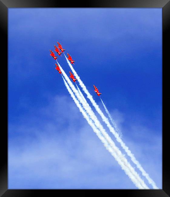 Red Arrows Framed Print by Scott Anderson