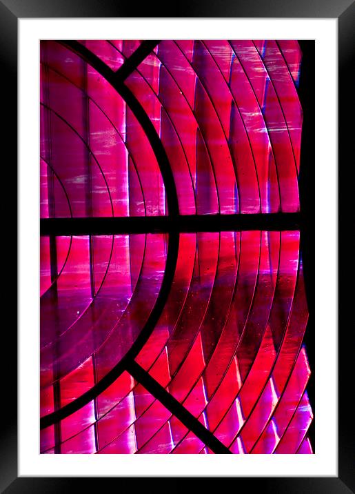 Red Glass Framed Mounted Print by Scott Anderson